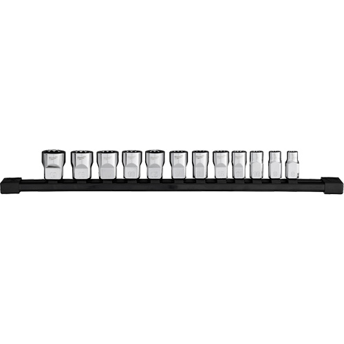 Jeu de douilles m&eacute;triques &agrave; 12 pans, 12 Mcx, Prise de 3/8" Moffatt Supply & Specialties