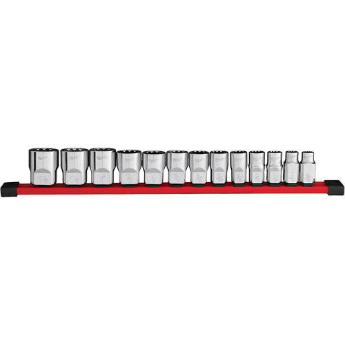 12-Point SAE Socket Set, 13 Pcs, 1/2" Drive Size Moffatt Supply & Specialties