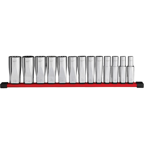12-Point Deep Well SAE Socket Set, 13 Pcs, 1/2" Drive Size, Deep Moffatt Supply & Specialties