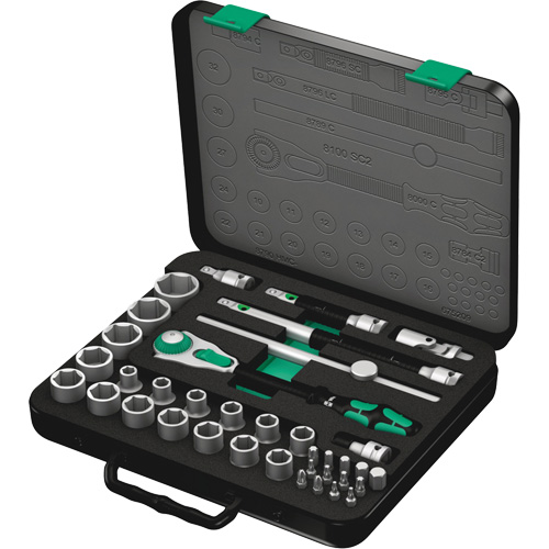 Jeu de cliquets rapides Zyklop 8100 SC 2, 37 Mcx, Prise de 3/8" Moffatt Supply & Specialties