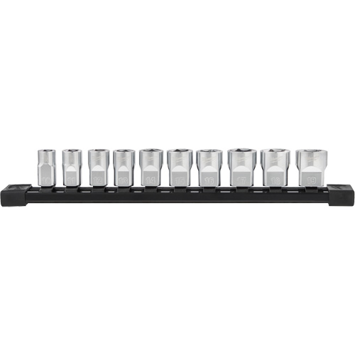Metric Sockets with Four Flat Sides, 10 Pcs, 3/8" Drive Size Moffatt Supply & Specialties