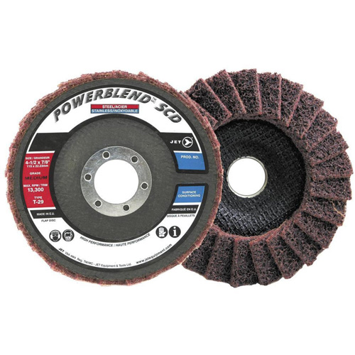 POWERBLEND SCD Surface Conditioning Flap Disc, 5" x 7/8", Type 29, Medium Grit Moffatt Supply & Specialties