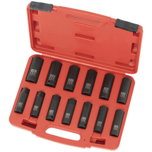 IPS-1312DM Metric Socket Set, 13 Pcs, Impact, 1/2" Drive Size, Deep Moffatt Supply & Specialties