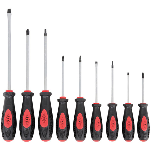 IESD-9S Ergonomic Screwdriver Set, 9 Pcs., Magnetic Moffatt Supply & Specialties