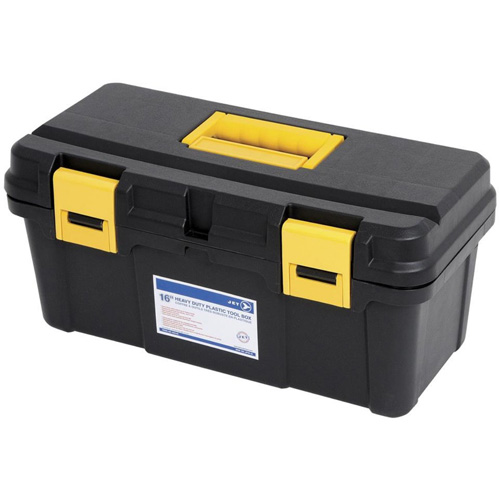 Coffre &agrave; outils portatif en plastique JPTB-16, 16" la x 8" p x 7-1/2" h, Noir Moffatt Supply & Specialties