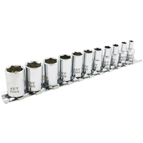 SS1411M-6 6-Point Metric Socket Set, 11 Pcs, 1/4" Drive Size Moffatt Supply & Specialties