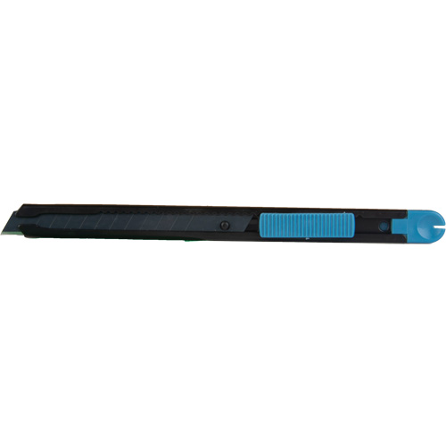 Couteau d'usage g&eacute;n&eacute;ral de 9 mm READYEDGE, Acier inoxydable, Prise en Plastique Moffatt Supply & Specialties