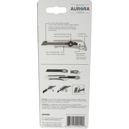 READYEDGE 18mm Professional Knife with Ratchet, Stainless Steel, Heavy-Duty, Plastic Handle Moffatt Supply & Specialties
