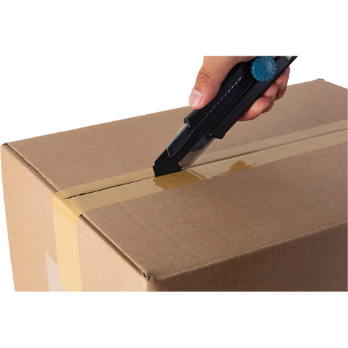 Couteau r&eacute;tractable de 25 mm READYEDGE, Acier inoxydable, Robuste, Prise en Caoutchouc Moffatt Supply & Specialties