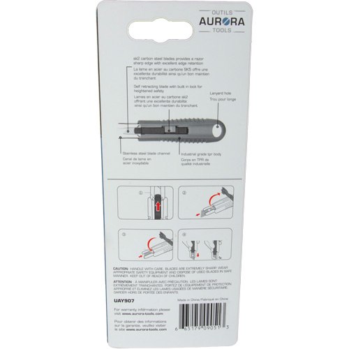 READYEDGE Standard-Duty Retractable Safety Knife, Stainless Steel, Rubber Handle Moffatt Supply & Specialties