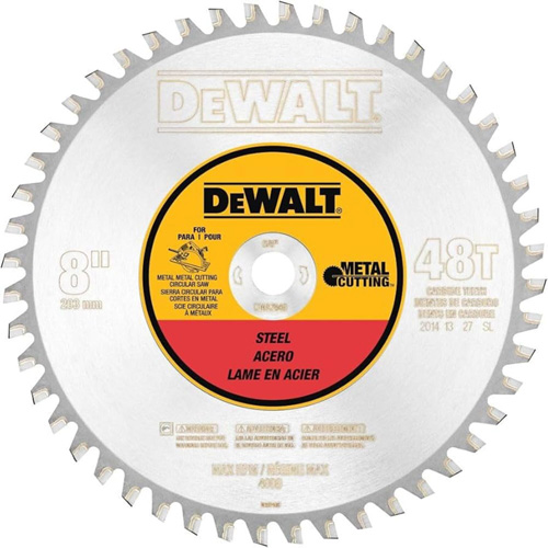 Ferrous Circular Saw Blade, 8", 40 Teeth, Metal Use Moffatt Supply & Specialties