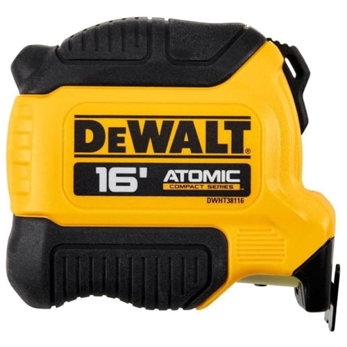 ATOMIC COMPACT SERIES Tape Measure, 16', Imperial Graduations Moffatt Supply & Specialties