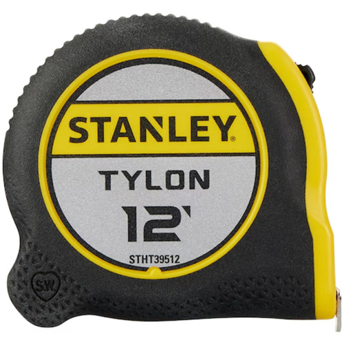 Tylon Tape Measure, 12', Imperial Graduations Moffatt Supply & Specialties