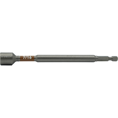 Impactech&reg; Nut Driver, 7/16" Tip, 1/4" Drive, 6" L, Magnetic Moffatt Supply & Specialties