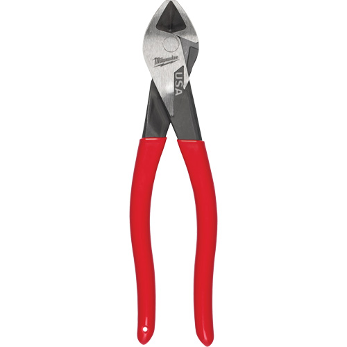 Angled Head Diagonal Dipped Grip Cutting Pliers, 8" L Moffatt Supply & Specialties