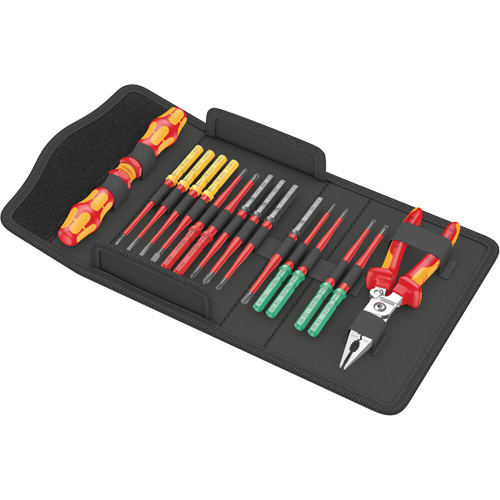 Jeu d'outils tr&egrave;s fin 1 avec syst&egrave;me de rep&eacute;rage doutils Tool Finder Kraftform Kompakt VDE 17, 1000 V, 17 M Moffatt Supply & Specialties