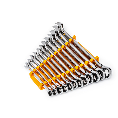 Jeu de cl&eacute;s &agrave; 12 pans et 90 dents, Combinaison &agrave; cliquet, 12 morceaux, M&eacute;trique Moffatt Supply & Specialties