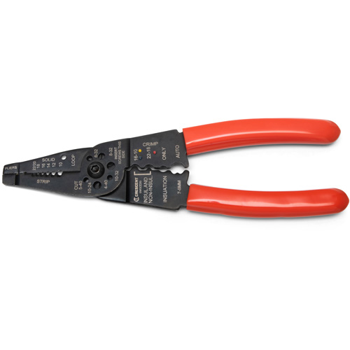 Outil &agrave; d&eacute;nuder et sertir les fils, 8" lo, 10 - 22 AWG Moffatt Supply & Specialties