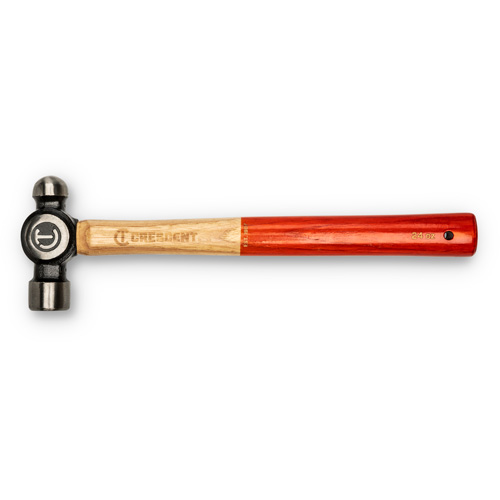 Ball Pein Hammer, 24 oz. Head Weight, Polished Face, Wood Handle Moffatt Supply & Specialties