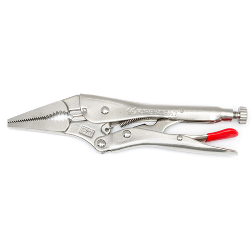 Locking Pliers with Wire Cutter, 9" Length, Long Nose Moffatt Supply & Specialties
