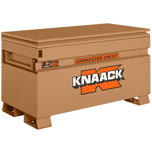 Model 4824 Jobsite Chest with Padlock, 48" x 24" x 28-1/2", Steel, Tan Moffatt Supply & Specialties