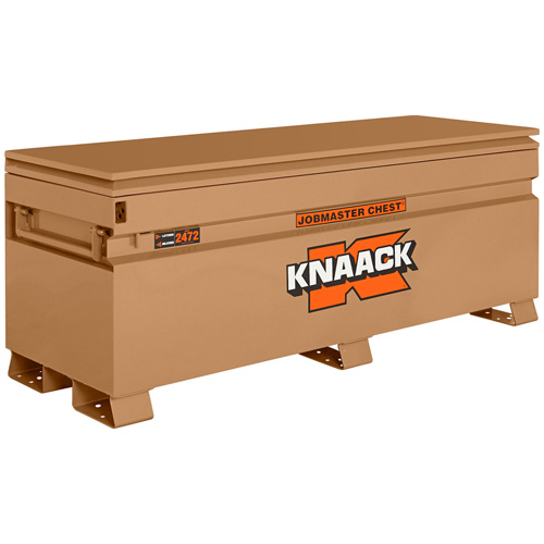 Model 2472 Jobsite Chest with Padlock, 72" x 24" x 28-1/4", Steel, Tan Moffatt Supply & Specialties