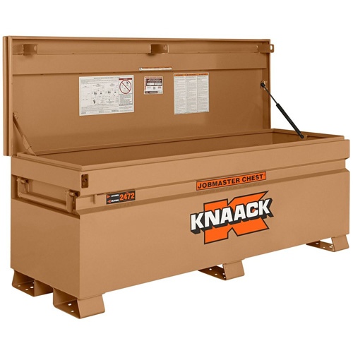 Model 2472 Jobsite Chest with Padlock, 72" x 24" x 28-1/4", Steel, Tan Moffatt Supply & Specialties