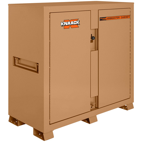 Model 112 Jobsite Cabinet with Padlock, Steel, 54.9 Cubic Feet, Tan Moffatt Supply & Specialties