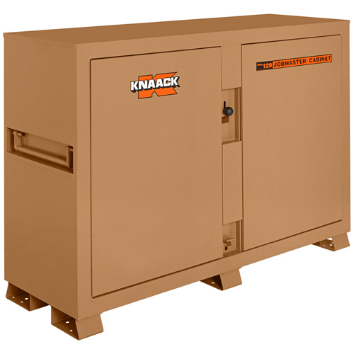 Model 129 Bin Storage Cabinet with Padlock, Steel, 48 Cubic Feet, Tan Moffatt Supply & Specialties