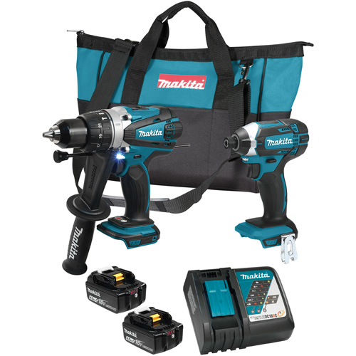 LXT Cordless Impact Driver & Hammer Drill/Driver Combo Kit, Lithium-Ion, 18 V Moffatt Supply & Specialties