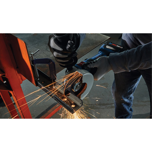 Rectifieuse angulaire sans balais avec interrupteur coulissant, Roue de 4-1/2", 18 V Moffatt Supply & Specialties