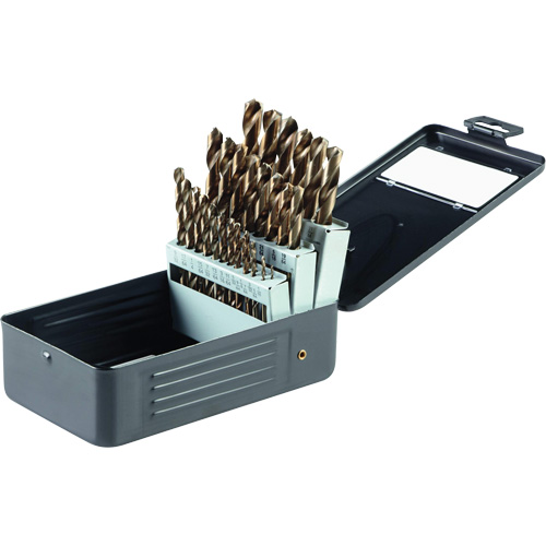Gold Oxide Drill Bit Set, 29 Pieces, High Speed Steel Moffatt Supply & Specialties