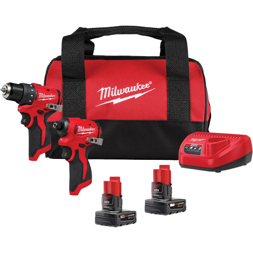 M12 Subcompact Brushless 2-Tool Combo Kit, Lithium-Ion, 12 V Moffatt Supply & Specialties