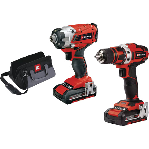 Ensemble perceuse 1/2” et cl&eacute; &agrave; chocs 1/4” sans fil, Lithium-ion, 18 V Moffatt Supply & Specialties