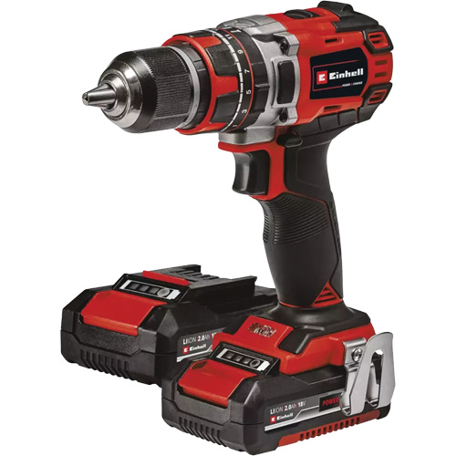 Professional Cordless Hammer Drill/Driver Kit, 1/2" Chuck, 18 V Moffatt Supply & Specialties