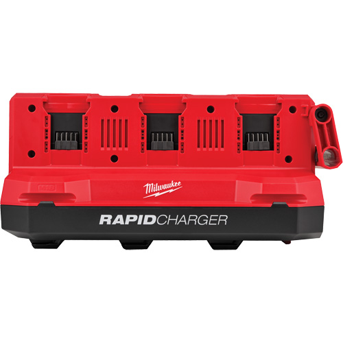 M18 Six Bay Daisy Chain Rapid Charger w/ PACKOUT Compatibility, 18 V, Lithium-Ion Moffatt Supply & Specialties