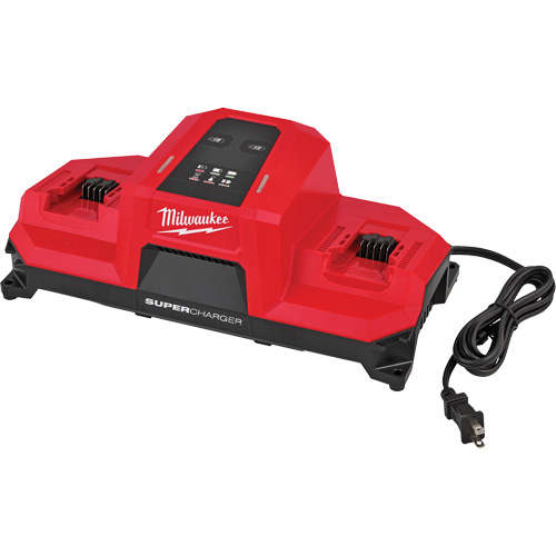 M18 Dual Bay Simultaneous Super Charger with 4 Point Mounting, 18 V, Lithium-Ion Moffatt Supply & Specialties