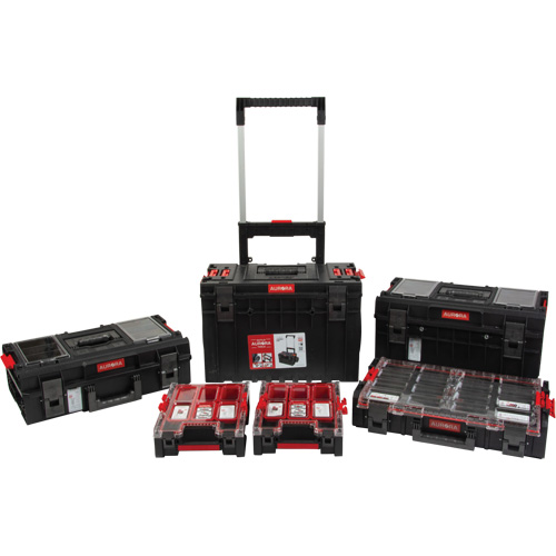 5-Piece Arx&reg; Rolling Toolbox Base Set, 25-1/5" x 19" x 54-3/5", Black Moffatt Supply & Specialties
