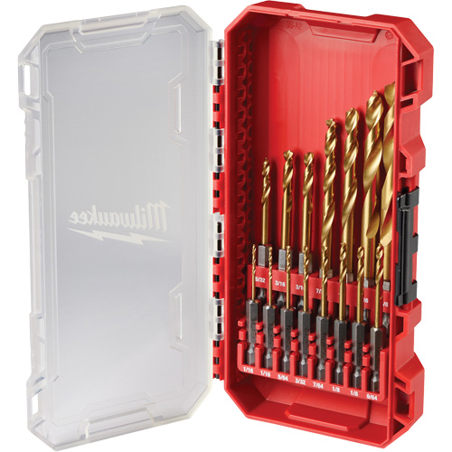 SHOCKWAVE Impact-Duty Drill Bit  Set, 15 Pieces, Titanium Moffatt Supply & Specialties