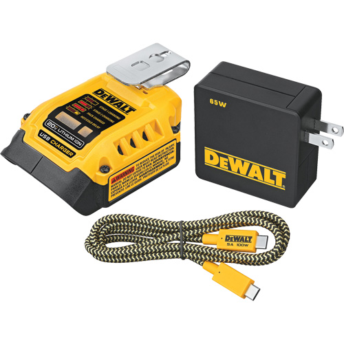 MAX*/FLEXVOLT &reg; 5 Amp USB Charging Kit, 20 V, Lithium-Ion Moffatt Supply & Specialties
