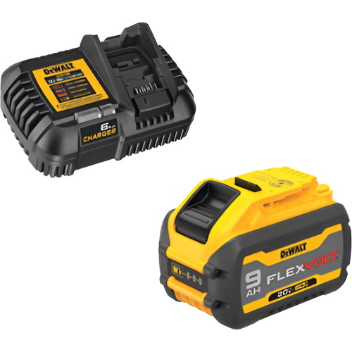 Ensemble de bloc-pile et chargeur MAX FLEXVOLT, Lithium-ion, 20 V/60 V, 9 Ah Moffatt Supply & Specialties