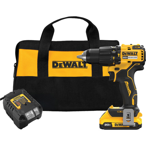 MAX* Brushless Cordless Hammer Drill Kit, Lithium-Ion, 20 V, 1/2" Chuck Moffatt Supply & Specialties