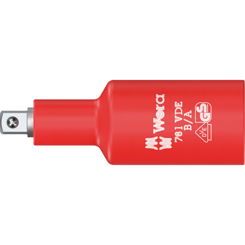 Adaptateur isol&eacute; VDE B/A, Prise 3/8", Douille 1/4", 2,59" lo, Sph&eacute;rique Moffatt Supply & Specialties