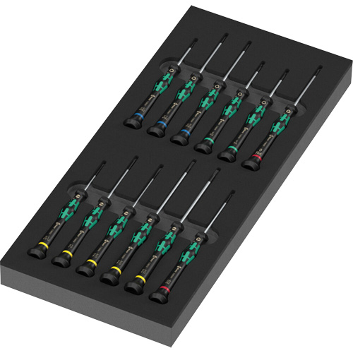 Foam Insert Kraftform Micro Screwdriver Set 2, 13 Pcs. Moffatt Supply & Specialties