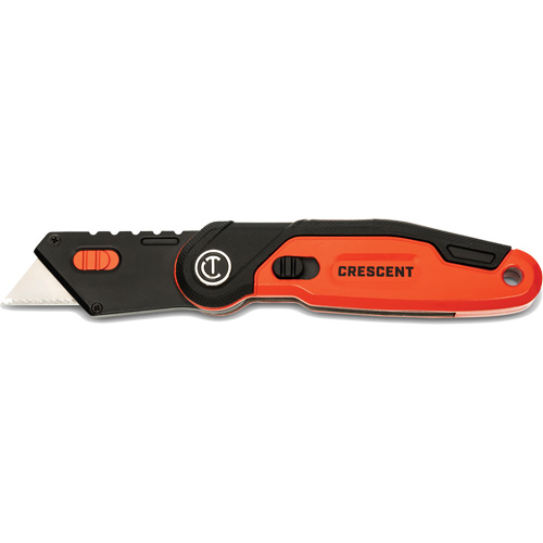 Couteau utilitaire pliant, 1" lame, lame en Acier, poign&eacute;e en Aluminium Moffatt Supply & Specialties