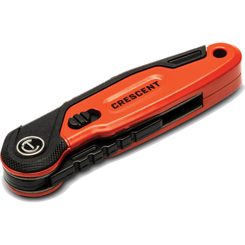 Couteau utilitaire pliant, 1" lame, lame en Acier, poign&eacute;e en Aluminium Moffatt Supply & Specialties