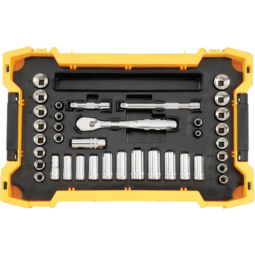 Jeu d'outils 3/8" & 1/2" pour m&eacute;canicien avec plateau & couvercle TOUGHSYSTEM 2.0 Moffatt Supply & Specialties
