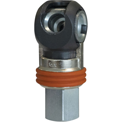 TOPQUIK SC Industrial Swing Quick Coupler, Nickel-Plated Steel, 3/8", Female NPT, 360 PSI Moffatt Supply & Specialties