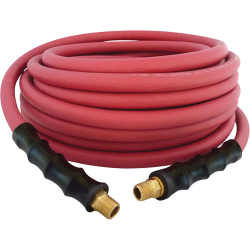 MAXPRO Rubber Hose, Air/Water, EPDM Rubber/Polyester, 3/8" dia. x 50', 300 psi, 1/4 NPT Moffatt Supply & Specialties