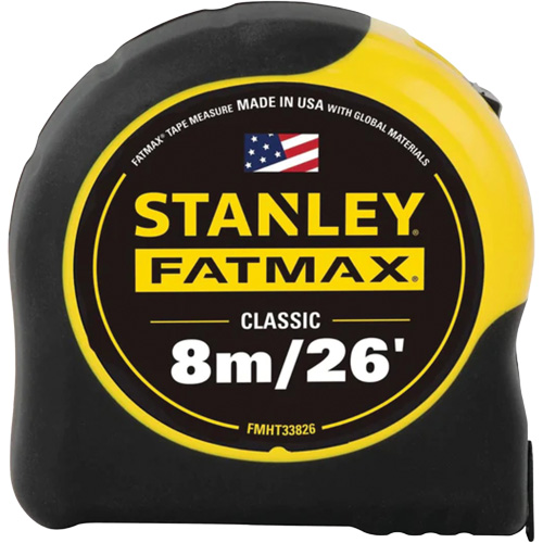 FATMAX&reg; Tape Measure, 1-1/4" x 26'/8 m, Imperial & Metric Graduations Moffatt Supply & Specialties
